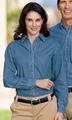 Port Authority Ladies Long Sleeve Denim Shirt