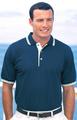 Port Authority Silk Touch Sport Shirt with Stripe Trim