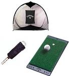 Callaway Golf Home Range Practice Net - (Includes: 7 Foot Zenith Hitting Net, FT Launch Zone, Pro Caddie)
