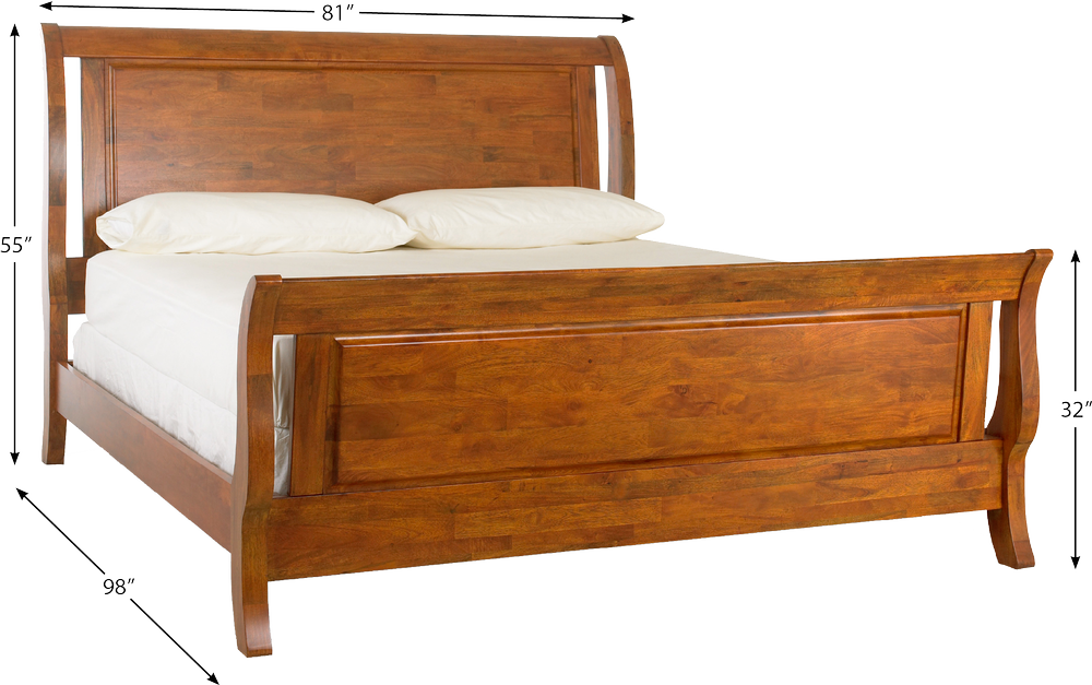 Klaussner 340-066 King Sleigh Bed - Northwest Bedding Company
