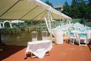 40x80 Keder tent with dance floor, tables and chairs