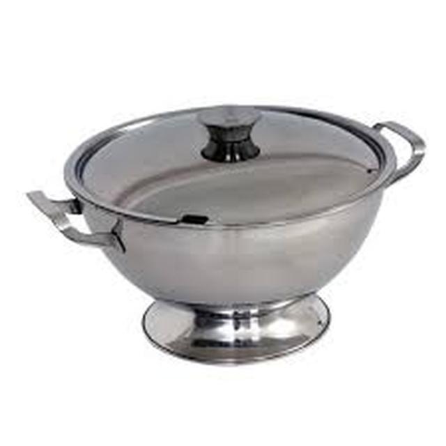 Stainless Soup Tureen With Ladle Serving Bowls A To Z Party Rentals Spokane