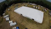 100'X190' POLE TENT WITH SOLID SIDEWALLS