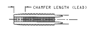 Chamfer Length (Lead)